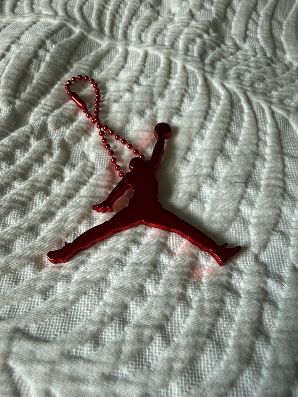 Jordan Red Metal Keychain - Nike